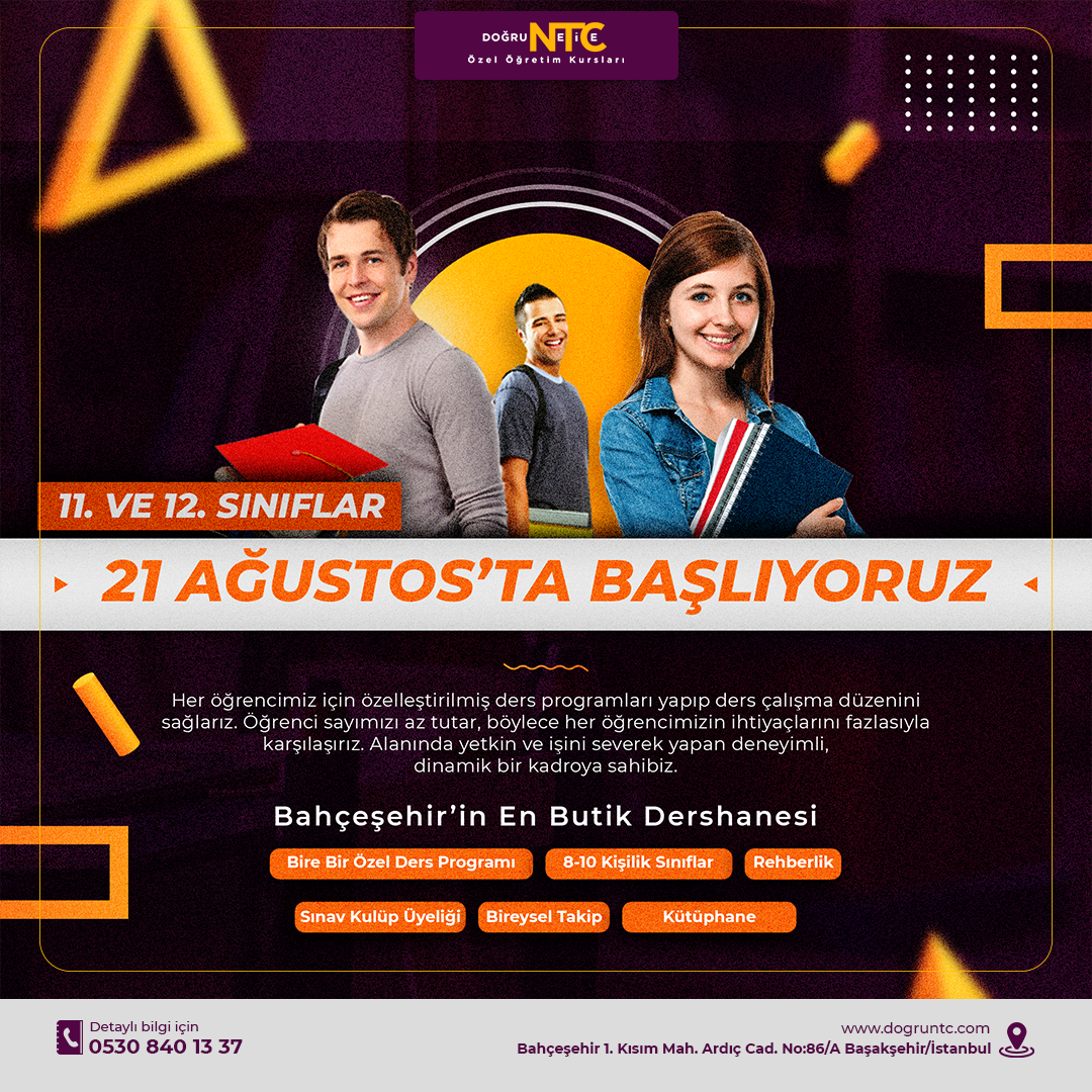 11. ve 12. SINIFLAR